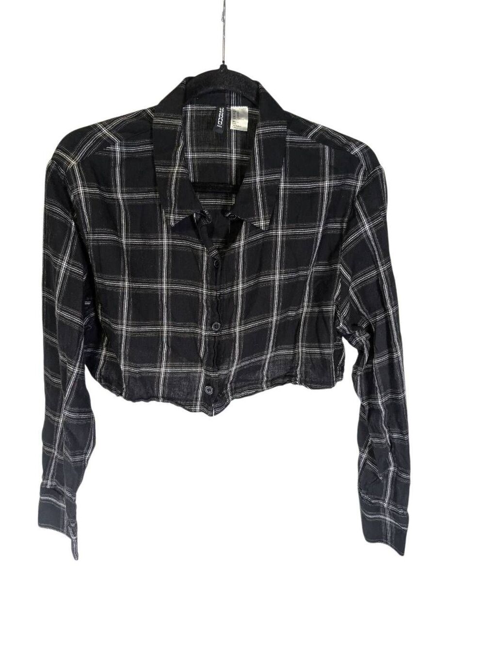 Divided Large Cropped Flannel Women's M